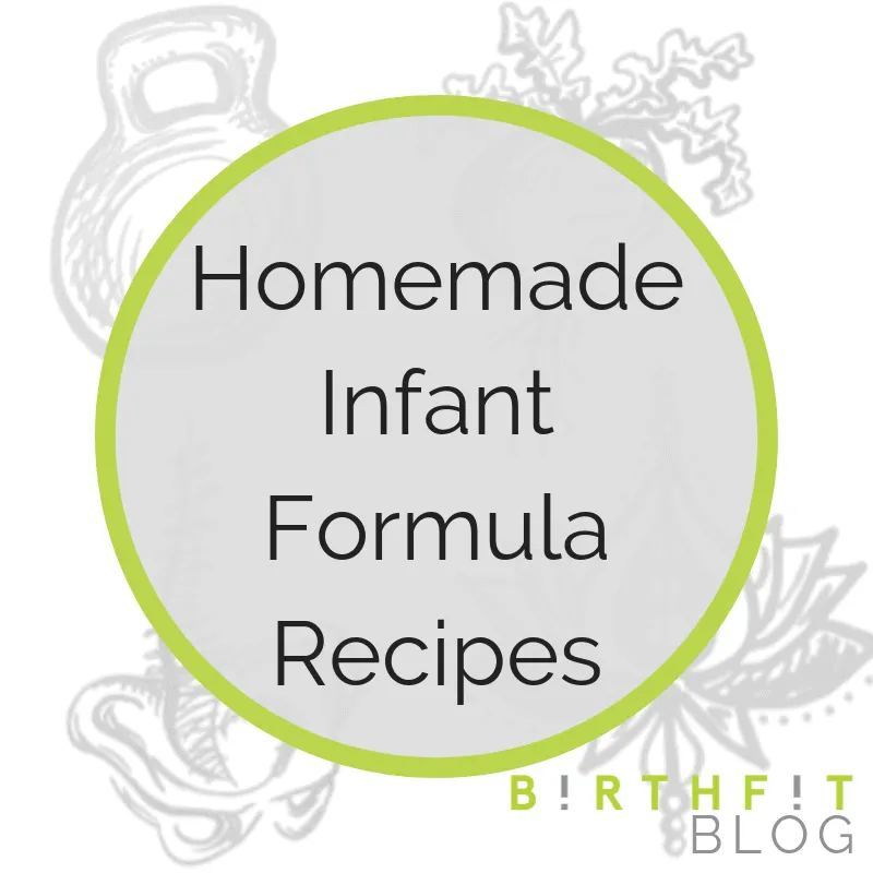 Homemade Infant Formula Recipes