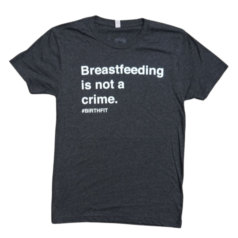 母乳喂养不是一个犯罪规则的T恤