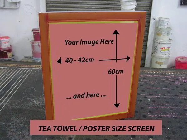 EXPOSED Tea Towel / Poster Screen 600 x 800mm Screen 400 x 600mm Print Area