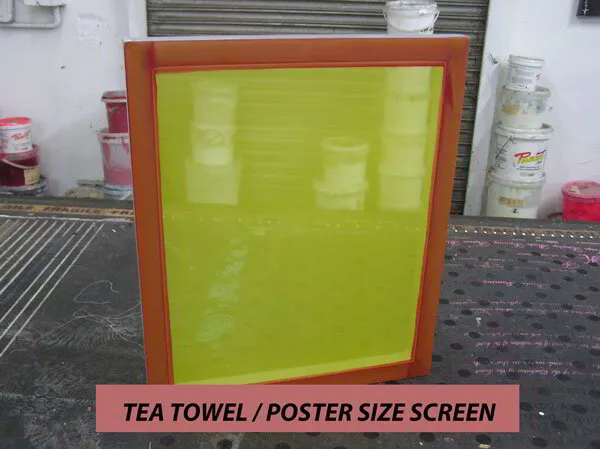 Tea Towel / Poster Screen 600 x 800mm Screen 400 x 600mm Print Area