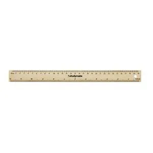 Studymate 30cm Wooden Ruler