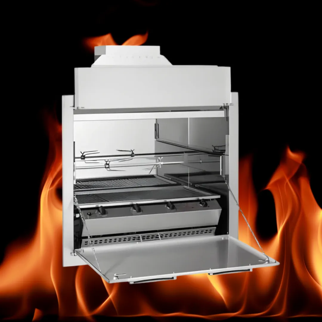Chad-O-Chef 4 burner natural draught entertainer built-in gas braai