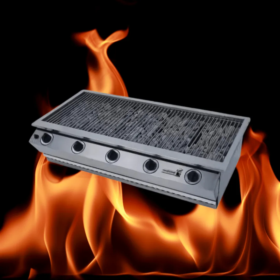 Chad-O-Chef Sizzler 5 burner stainless steel gas braai