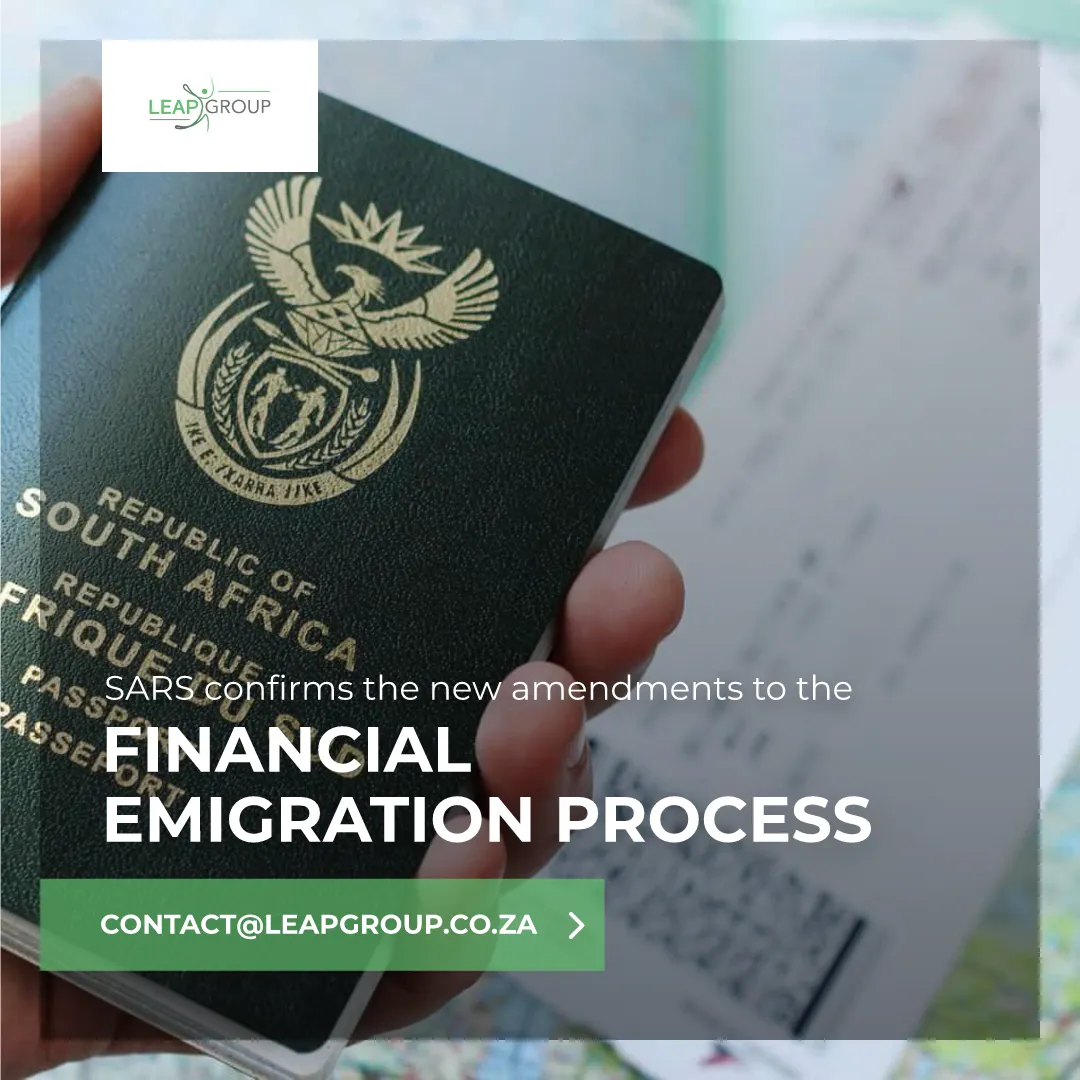 SARS confirms the new amendments to the Financial Emigration process