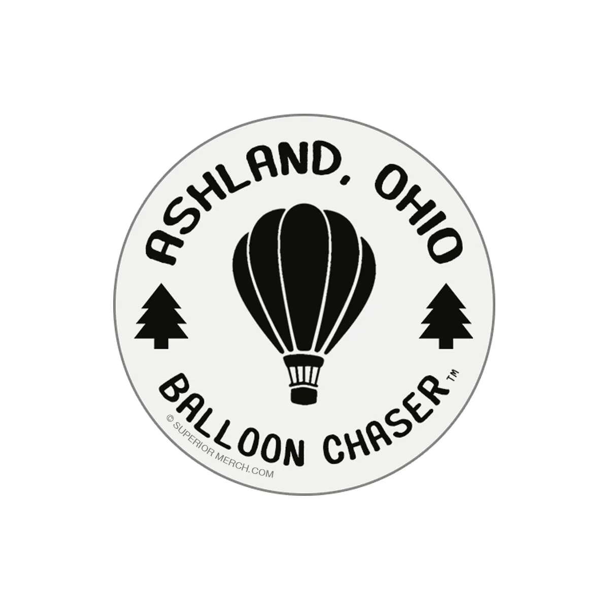 Ashland Hot Air Balloon Chaser™ Sticker (3x3")