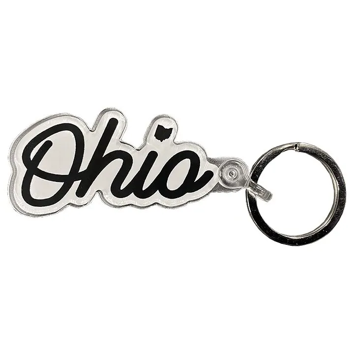 Ohio Cursive Keychain