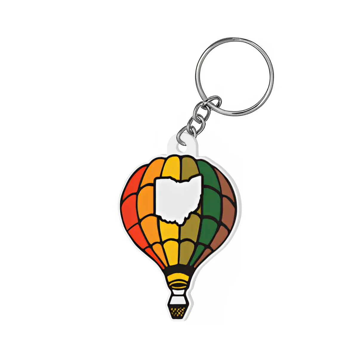 Ohio Hot Air Balloon Keychain