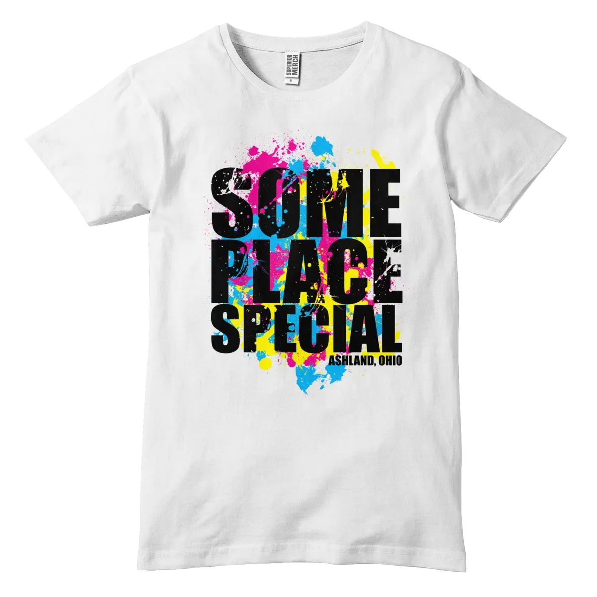 Someplace Special Ashland Ohio Color Splatter T-Shirt