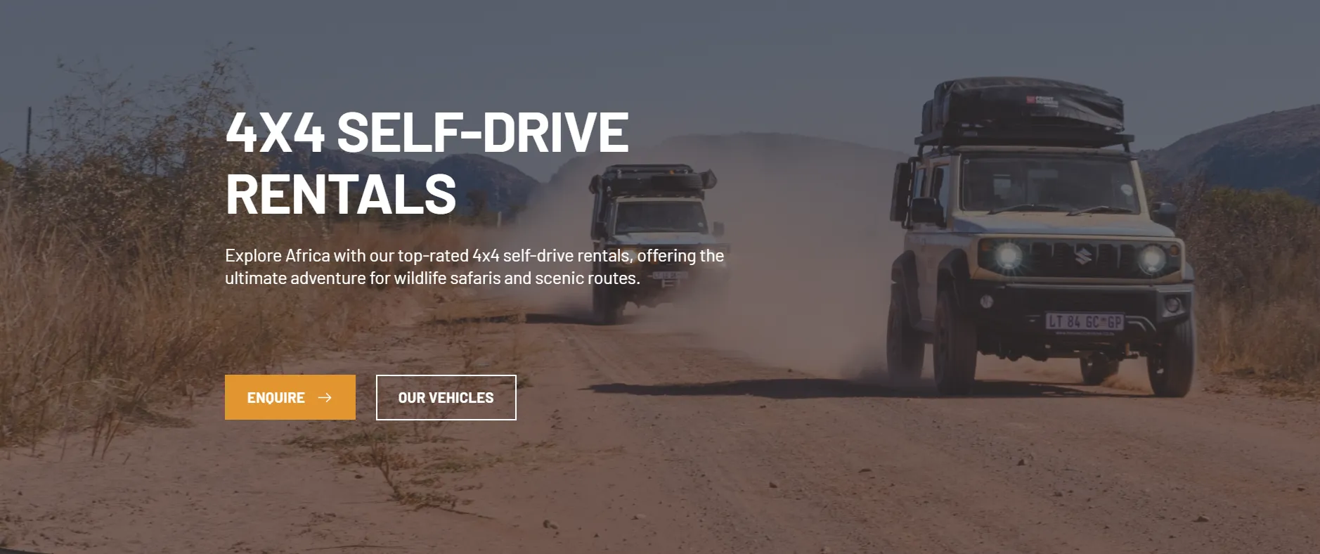 Explore Africa with our top-rated 4x4 self-drive rentals, offering the ...