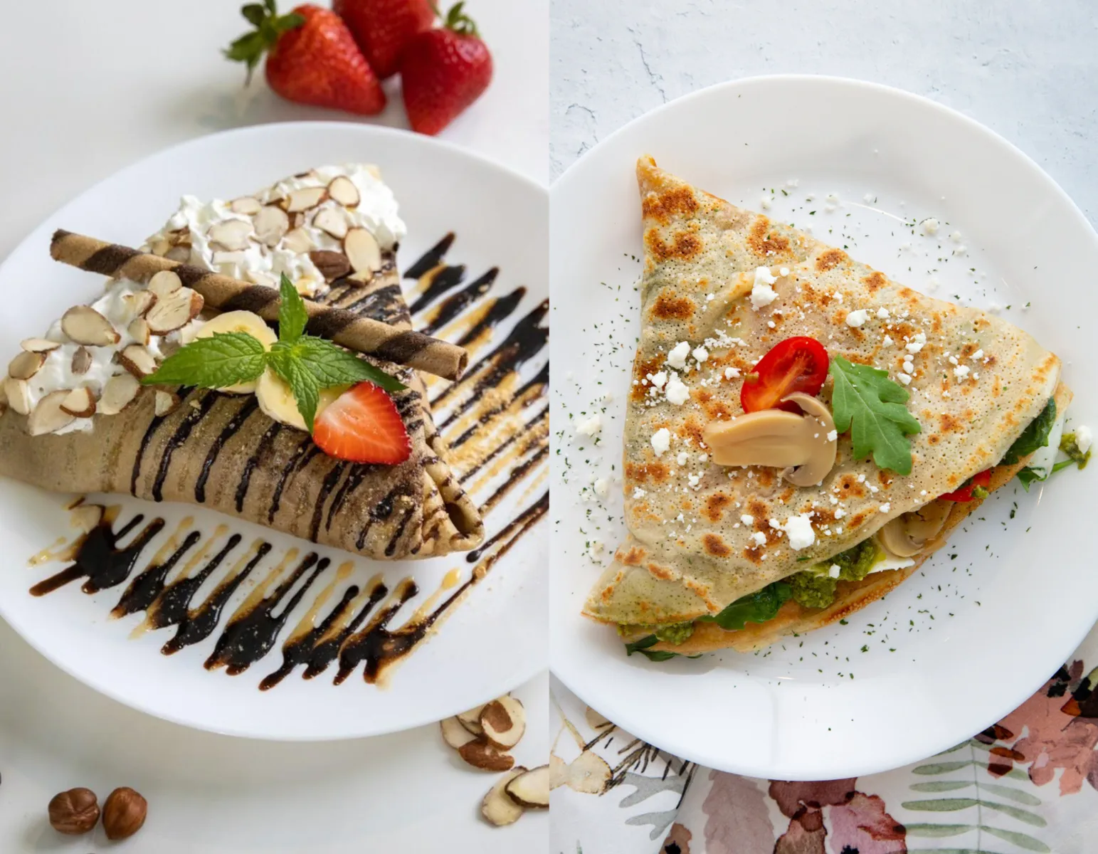 2 sweet crepes