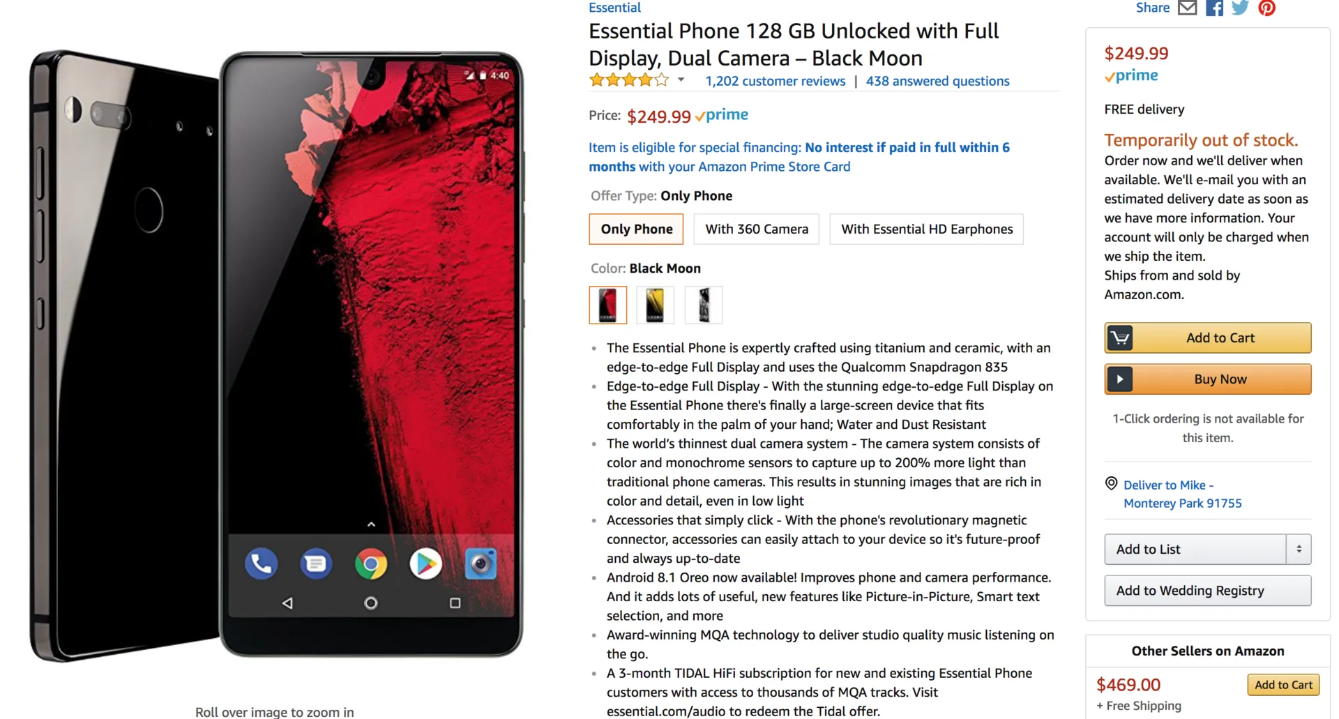 Essential Phone Is Back and You Can Backorder for $250