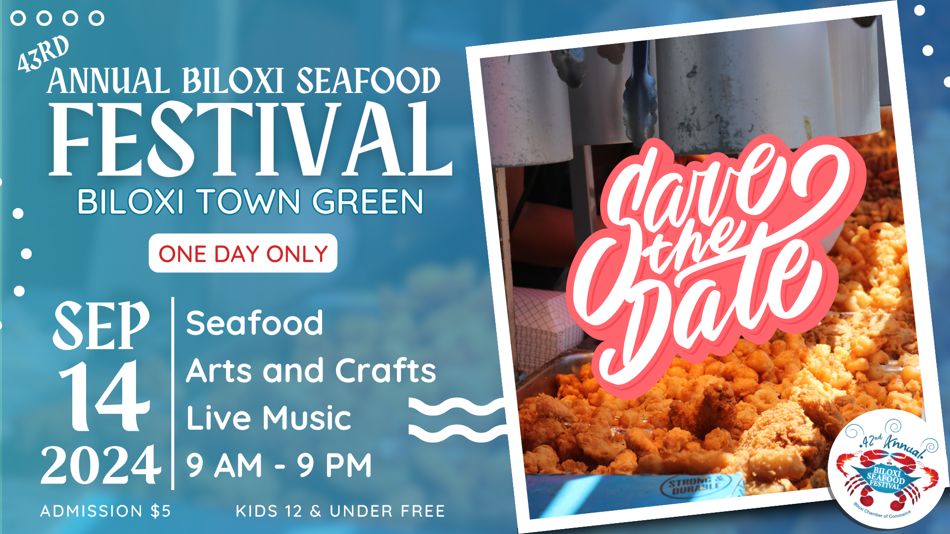 Experience the Annual Biloxi Seafood Festival Near Peaceful Pines RV Park