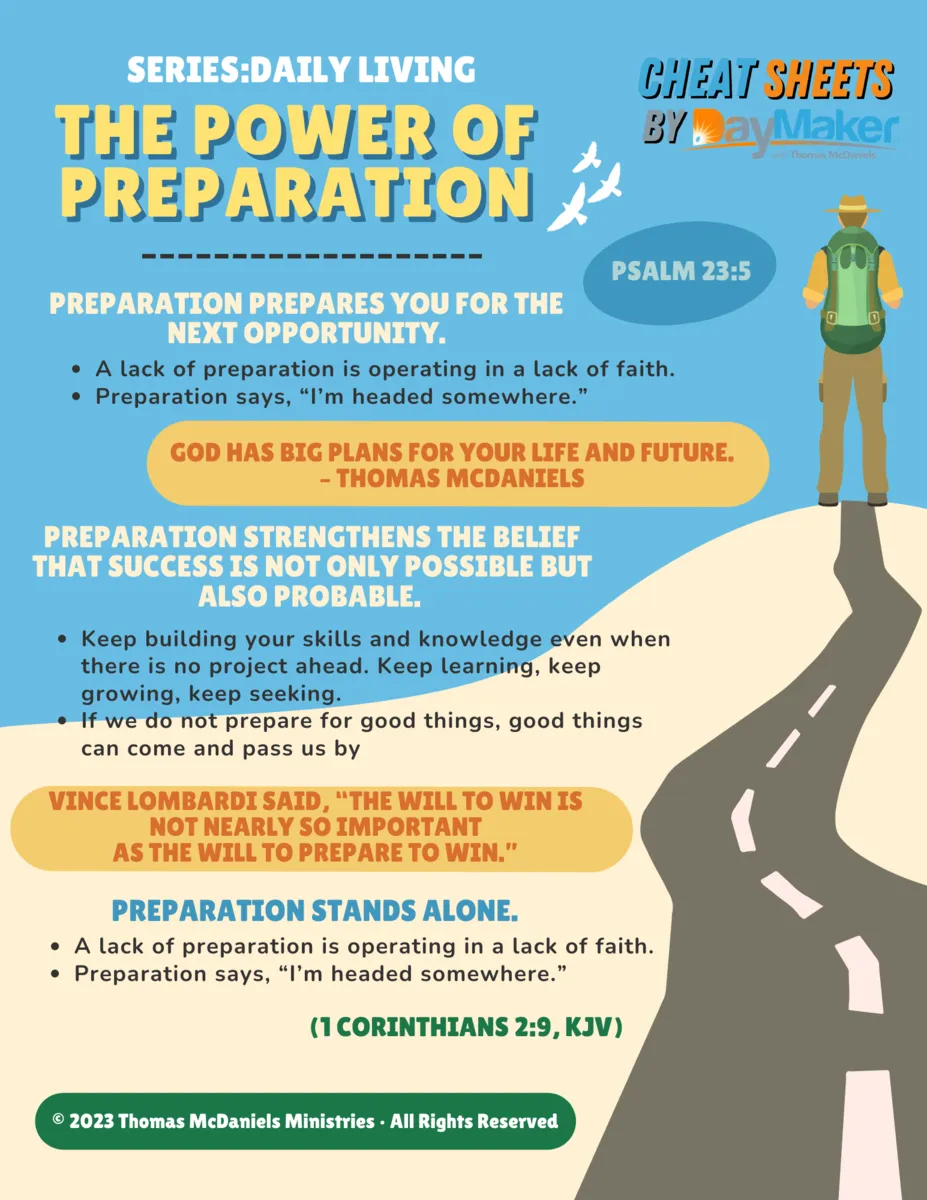 Cheat Sheets ~The Power of Preparation