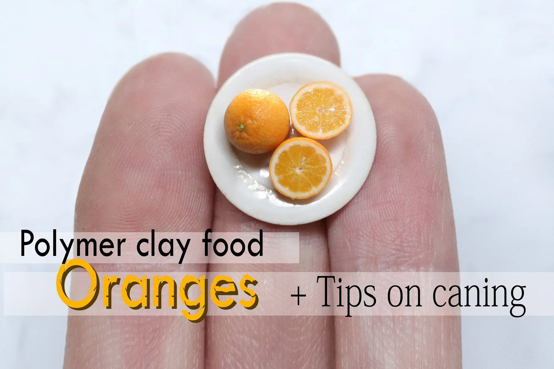 Polymer clay orange tutorial