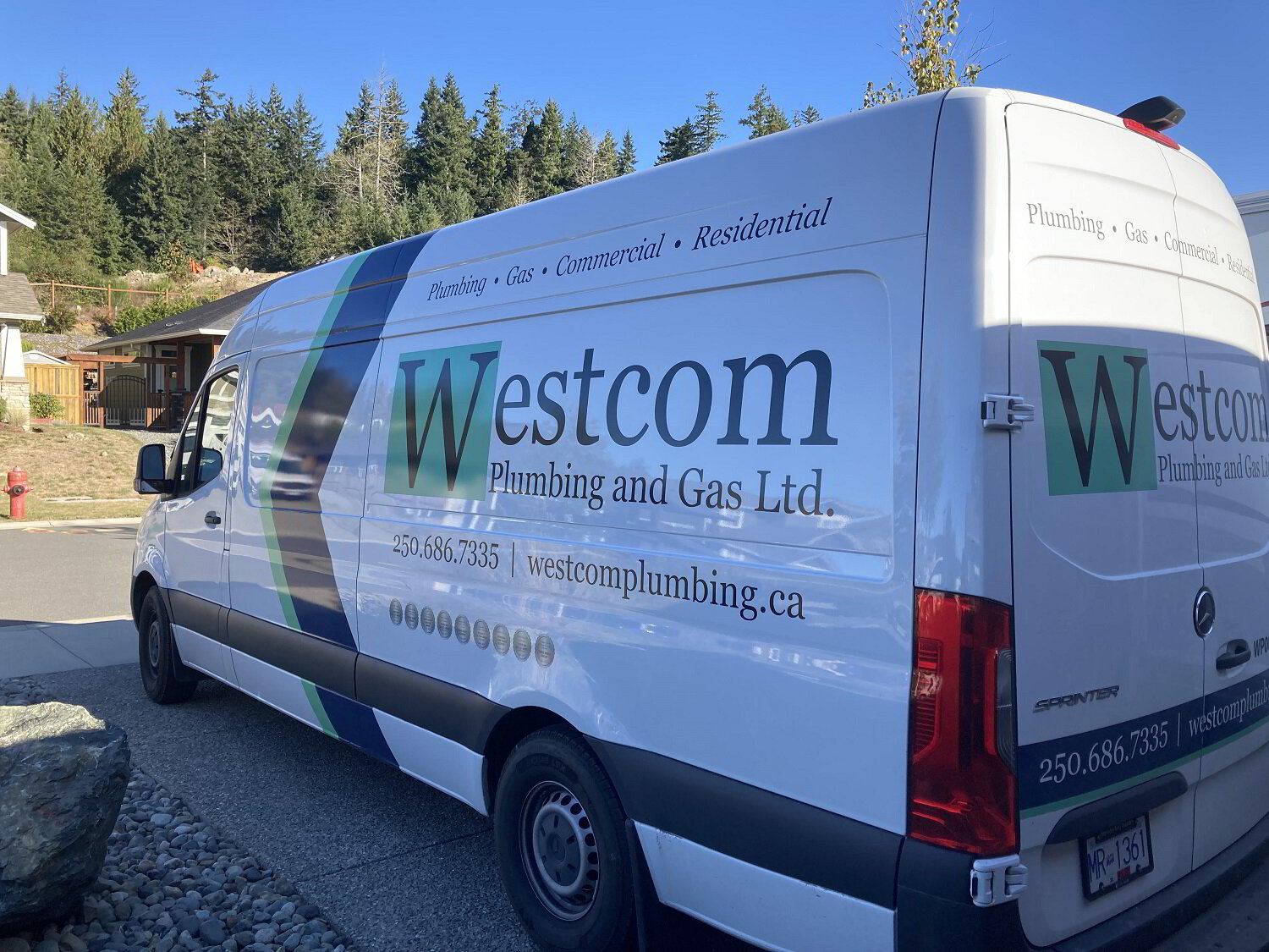 Westcom Plumbing Sooke BC truck