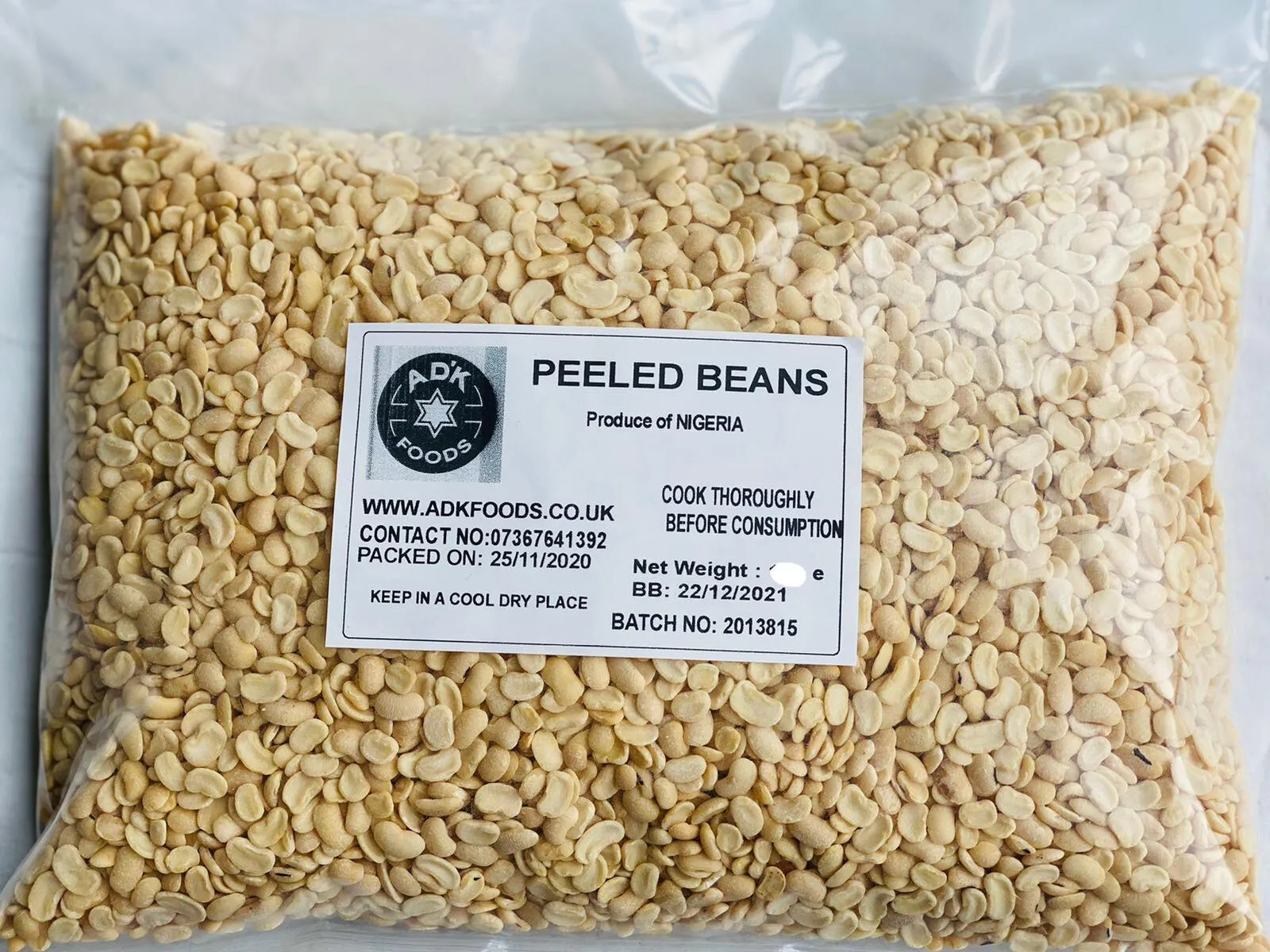  Peeled Beans 4kg  