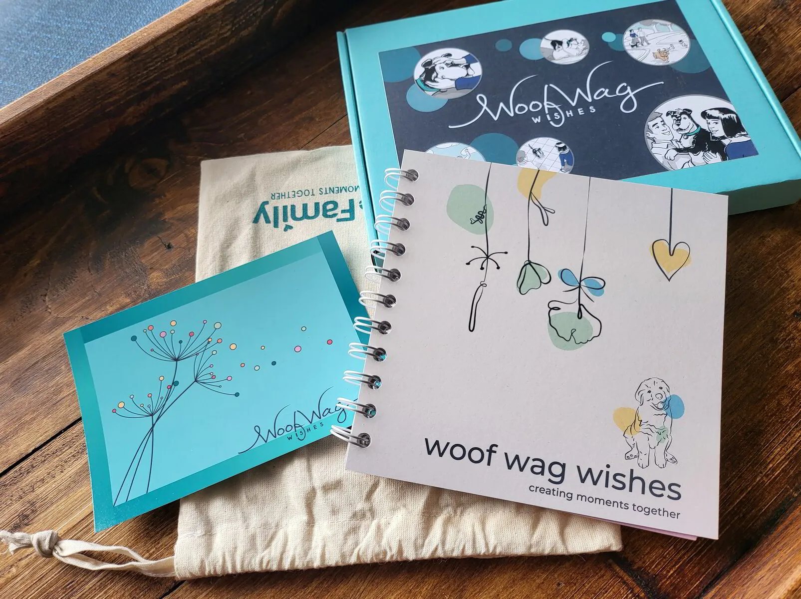 Unique gift for dog lovers | Woof Wag Wishes | Interactive memory book
