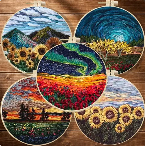 The Nature's Palette Embroidery Kit