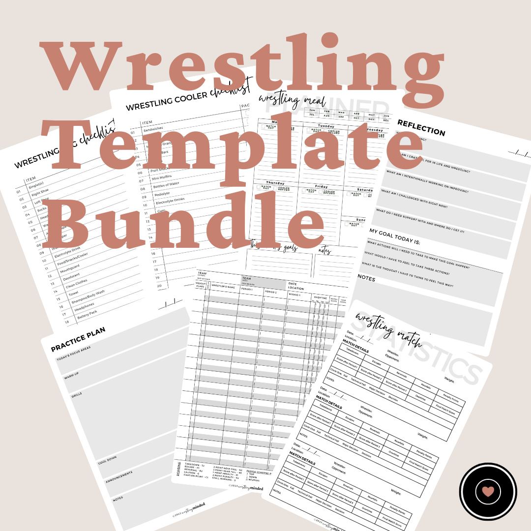 Wrestling Template Bundle | 7 Wrestling Tools for Supporting Your Wrestlers