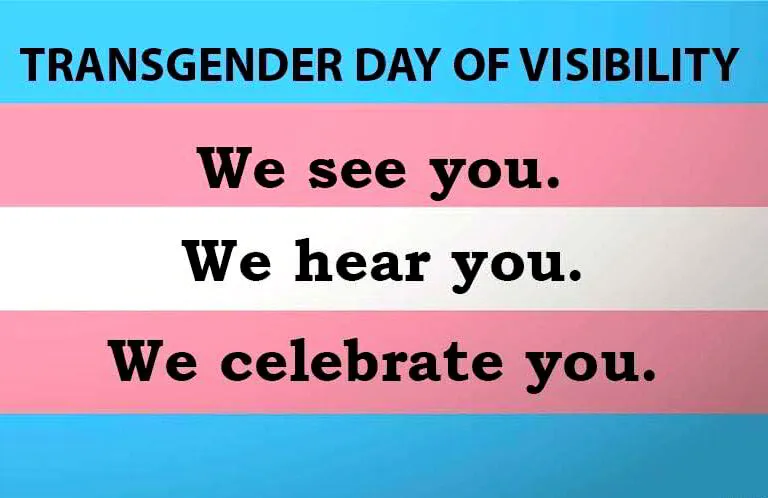 Standing in Proud Solidarity on Trans Visibility Day