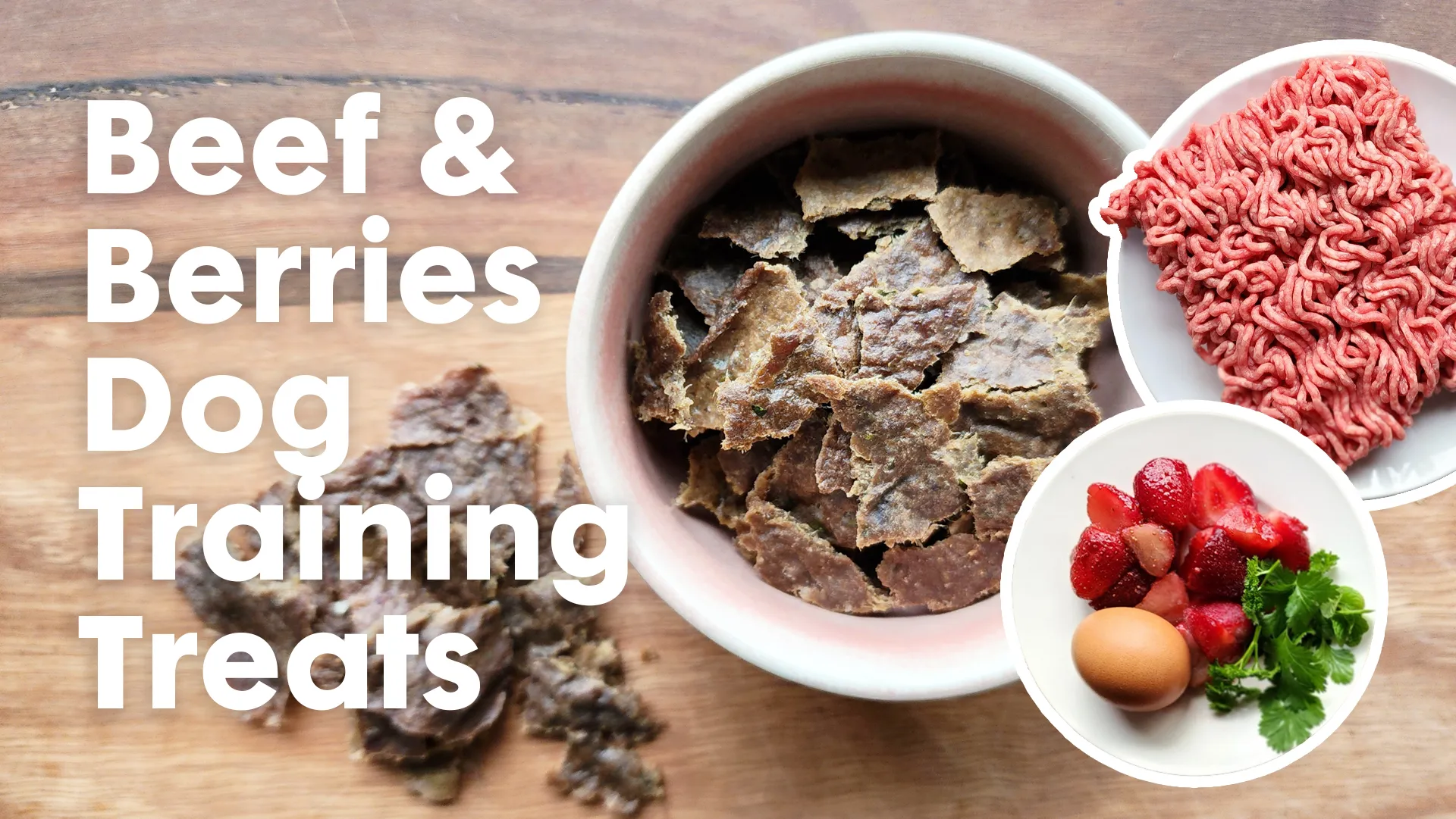 Bowie’s Delicious, Healthy and Easy Beef and Berries Dog Training Treat Recipe