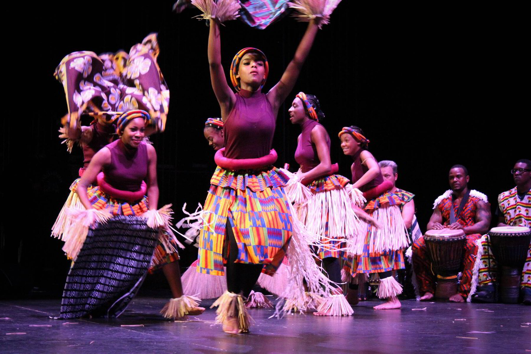 Iibada dancers in traditional costume