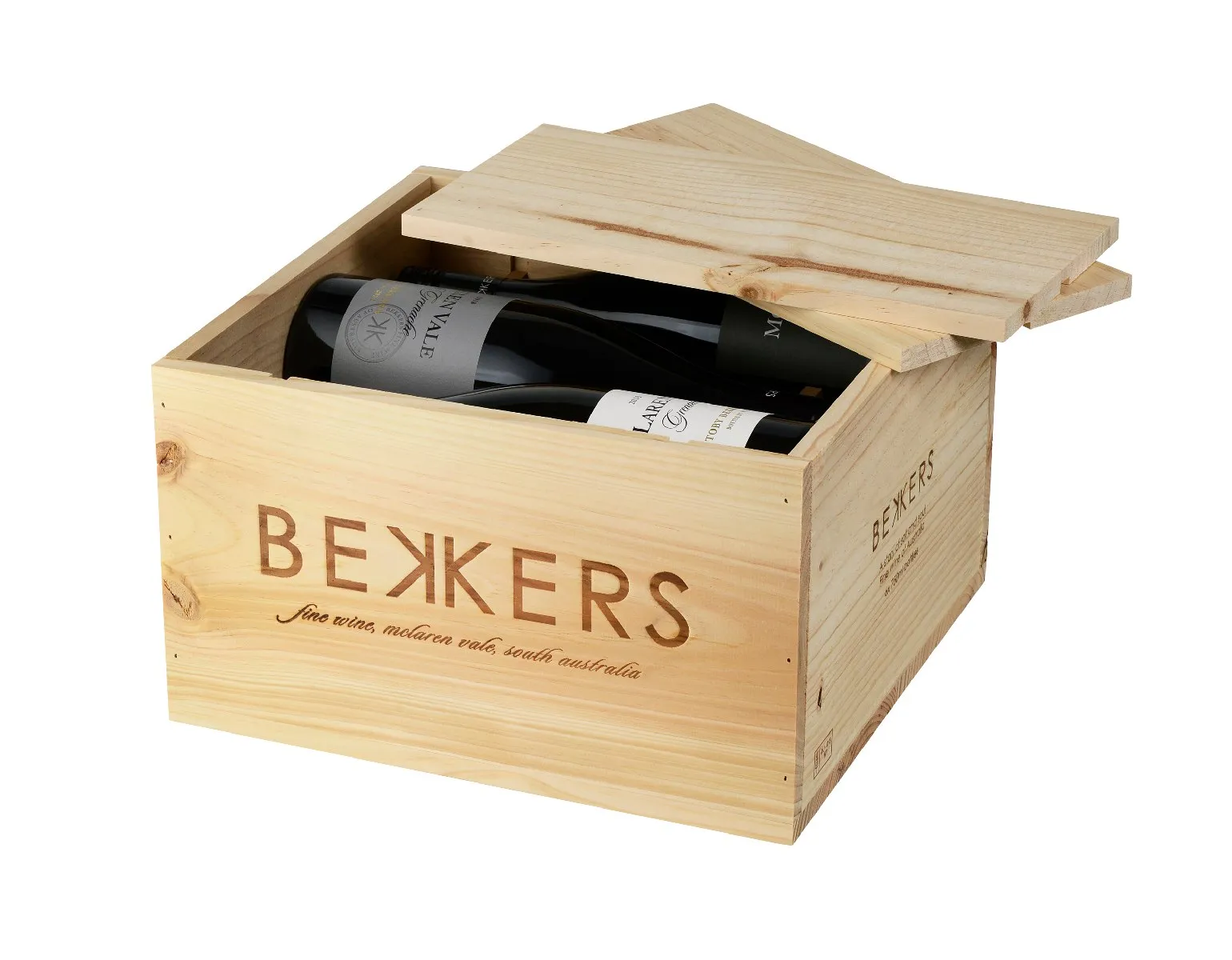 Bekkers Wooden Case, 6 bottles