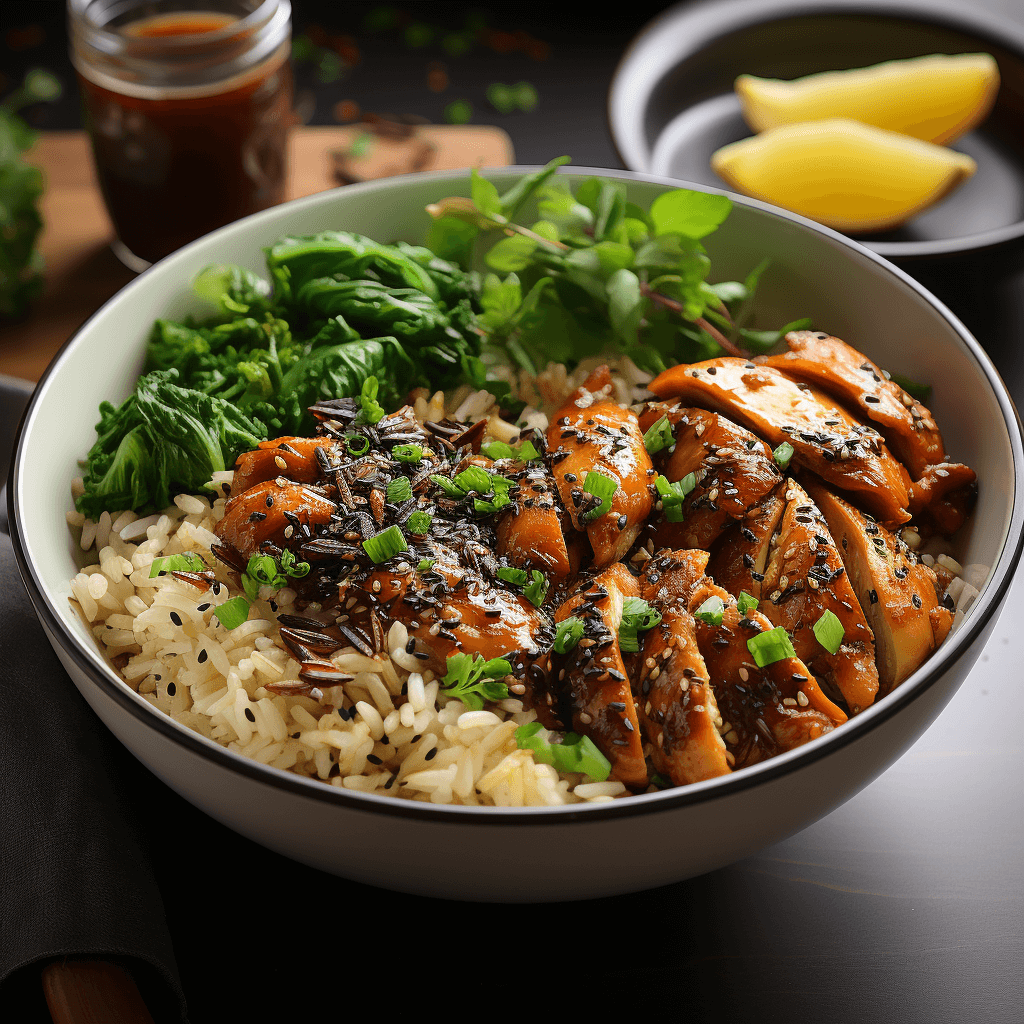 Garlic Ginger Chicken with Wild Rice