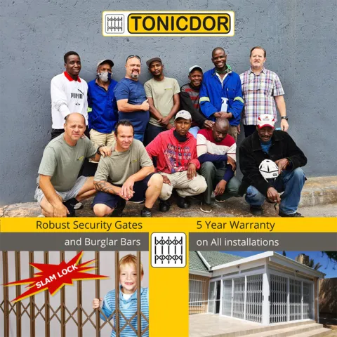 Tonicdor Slam Lock Security Gates & Burglar Bars