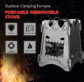 Outdoor Camping Folding Stainless Steel Wood Stove