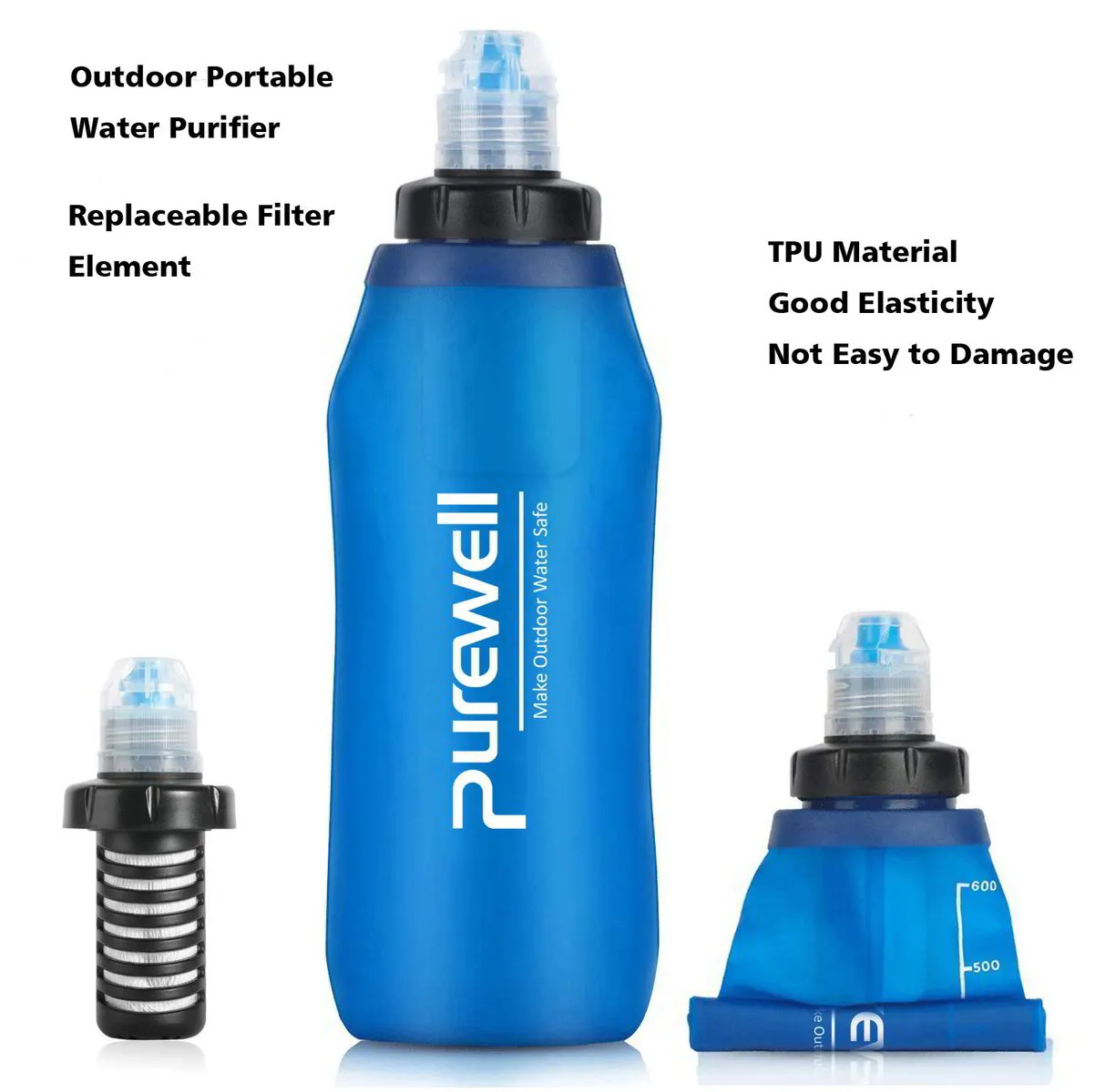 Outdoor Portable Water Purifier Personal Filter/with extra filter