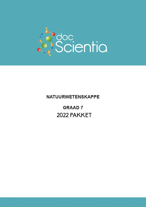 2022 Pakket-Alle Gr. 7 Natuurwetenskappe Vraestelle en Memos