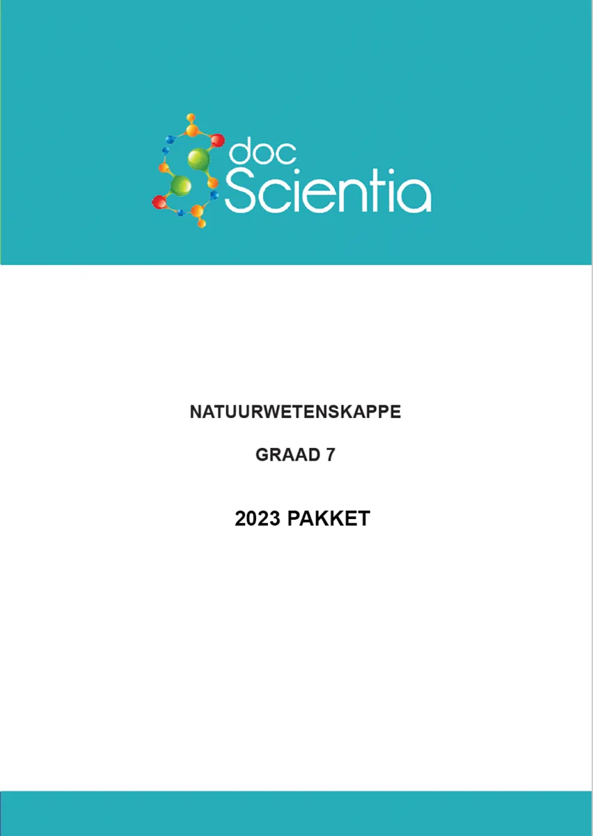 2023 Pakket-Alle Gr. 7 Natuurwetenskappe Vraestelle en Memos