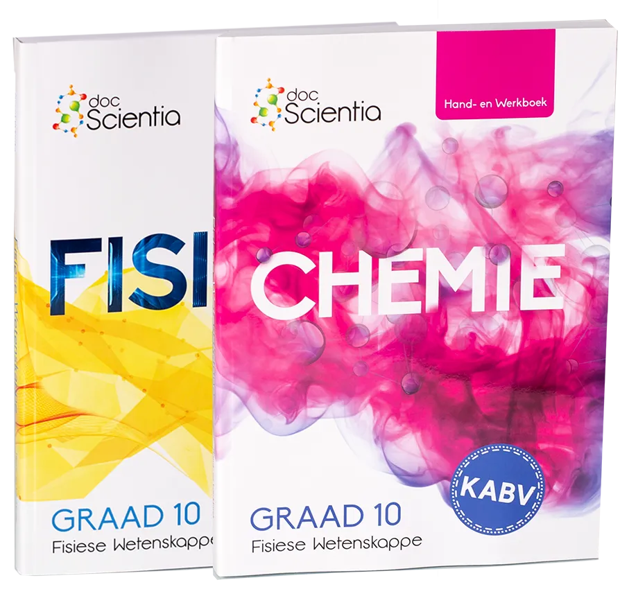 Pakket: Gr. 10 Fisika en Chemie Hand- en Werkboeke (Swart en Wit)
