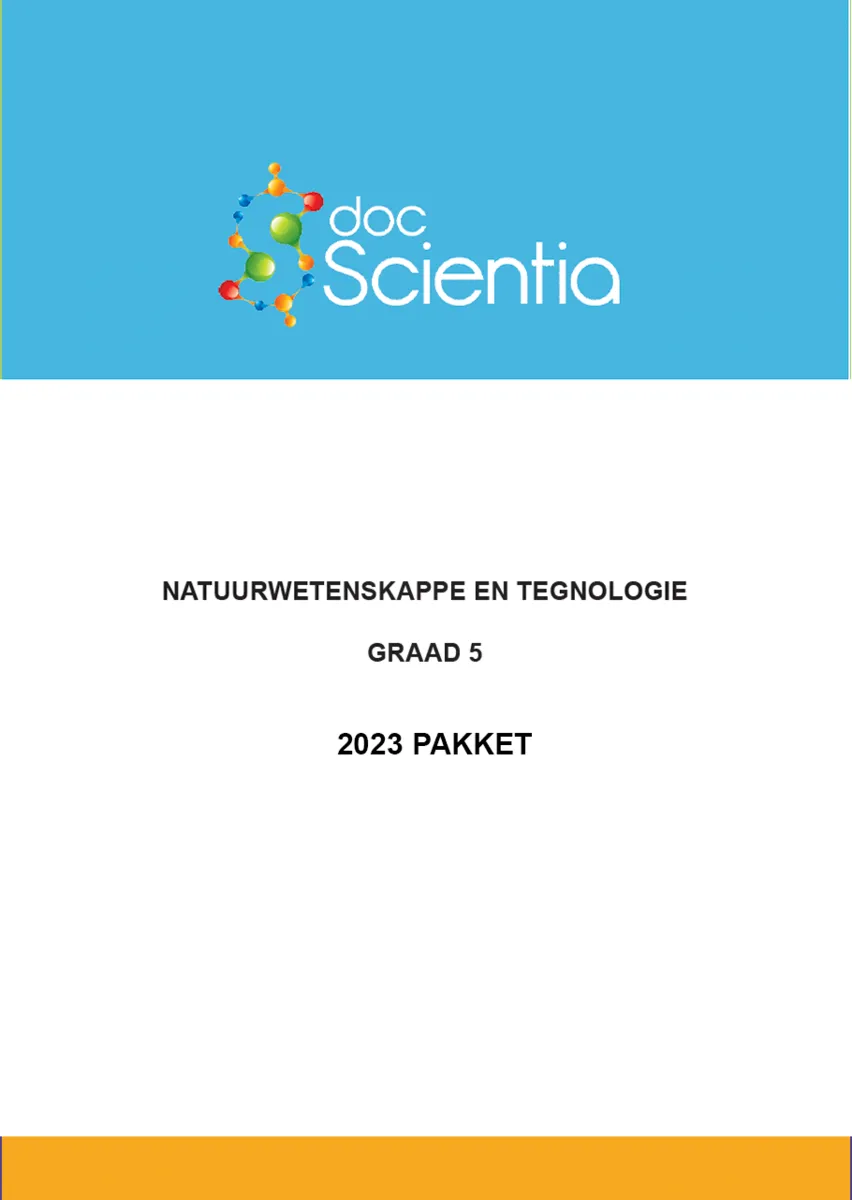 2023 Pakket-Alle Gr. 5 Natuurwetenskappe en Tegnologie Vraestelle en Memos