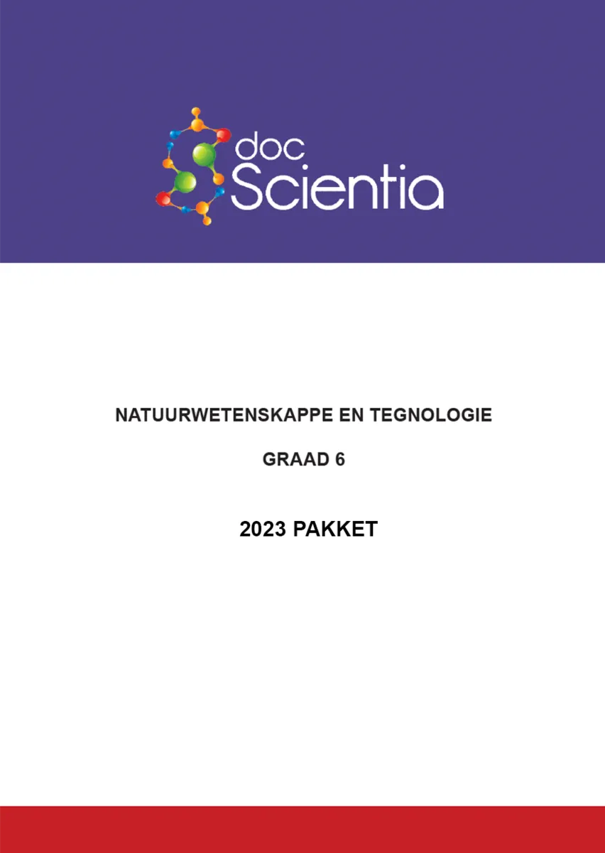2023 Pakket-Alle Gr. 6 Natuurwetenskappe en Tegnologie Vraestelle en Memos