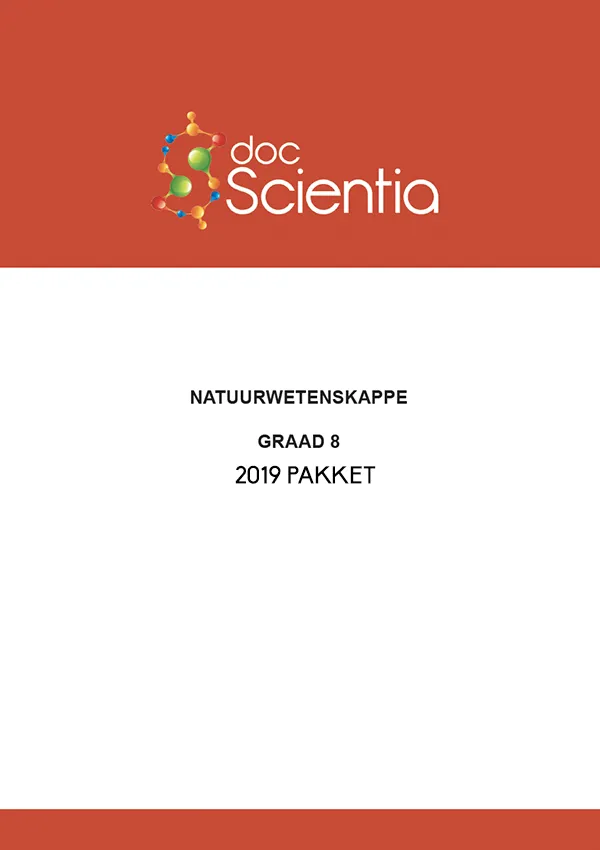 2019 Pakket-Alle Gr. 8 Natuurwetenskappe Vraestelle en Memos
