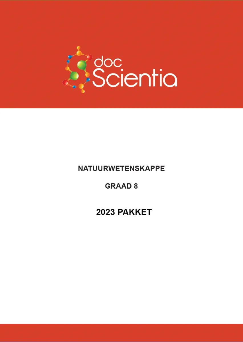 2023 Pakket-Alle Gr. 8 Natuurwetenskappe Vraestelle en Memos