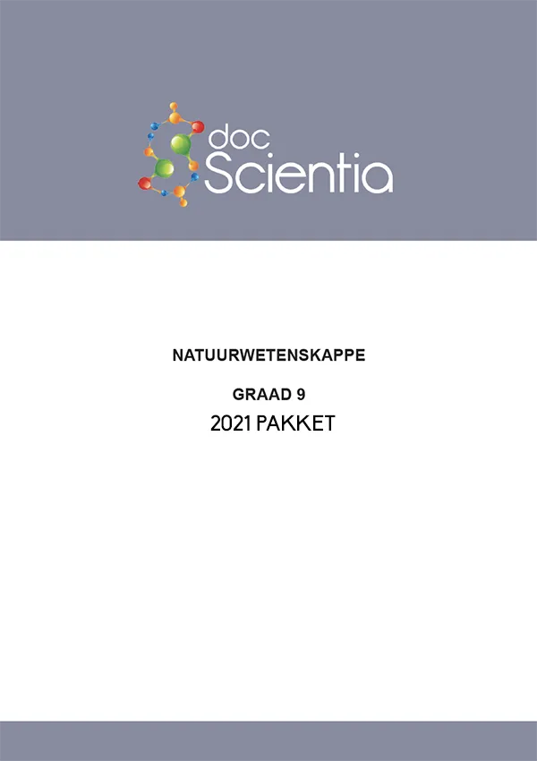 2021 Pakket-Alle Gr. 9 Natuurwetenskappe Vraestelle en Memos
