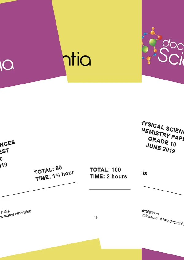 Bundle: All Gr. 10 Physical Sciences Exam Papers and Memos 2019