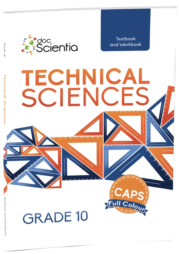 Gr. 10 Technical Sciences Textbook and Workbook (Full Colour) hard copy AND eBook