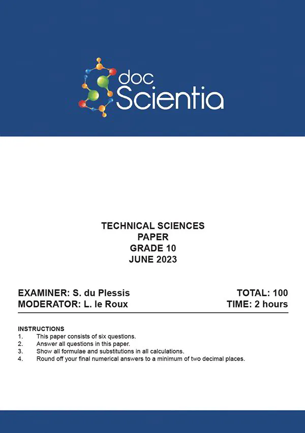 Gr. 10 Technical Sciences Paper June 2023