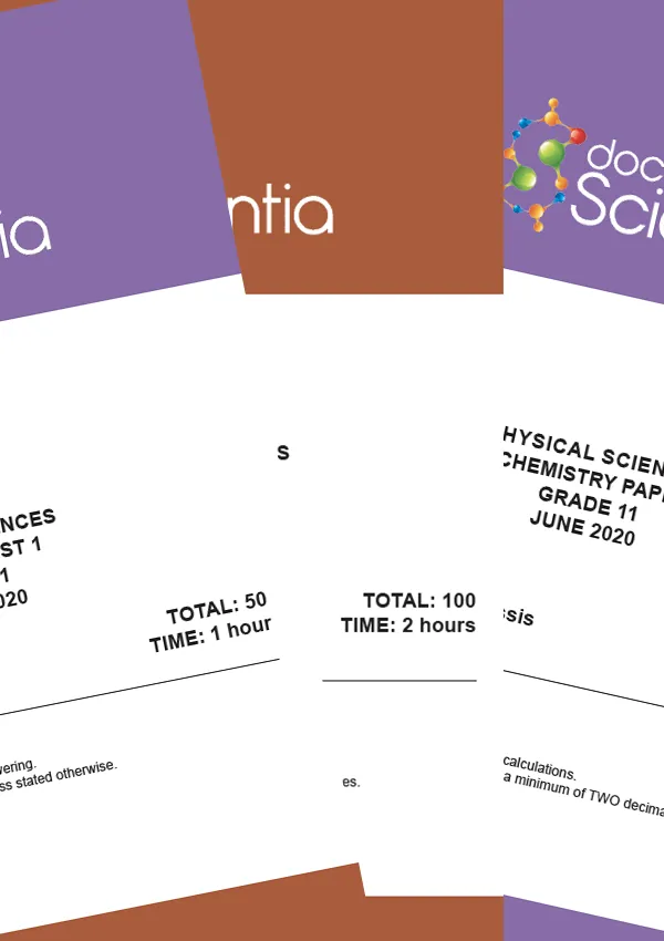 Bundle: All Gr. 11 Physical Sciences Exam Papers and Memos 2020
