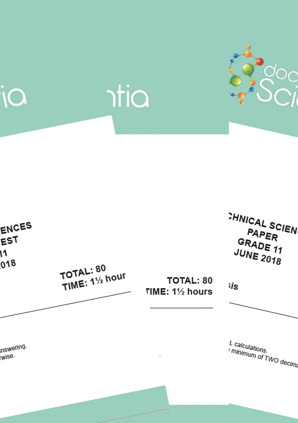 Bundle: All Gr. 11 Technical Sciences Exam Papers and Memos 2022