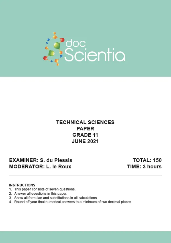 Gr. 11 Technical Sciences Paper June 2021