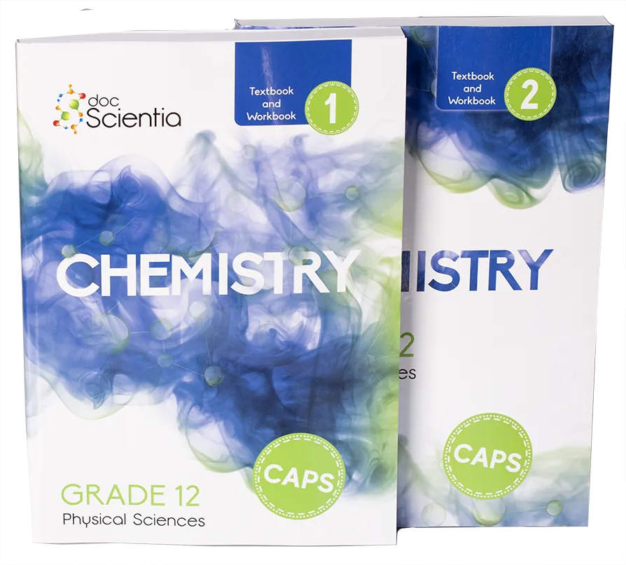 Gr. 12 Chemistry Textbook and Workbook (Book 1 and 2 Black and White) Print AND eBook