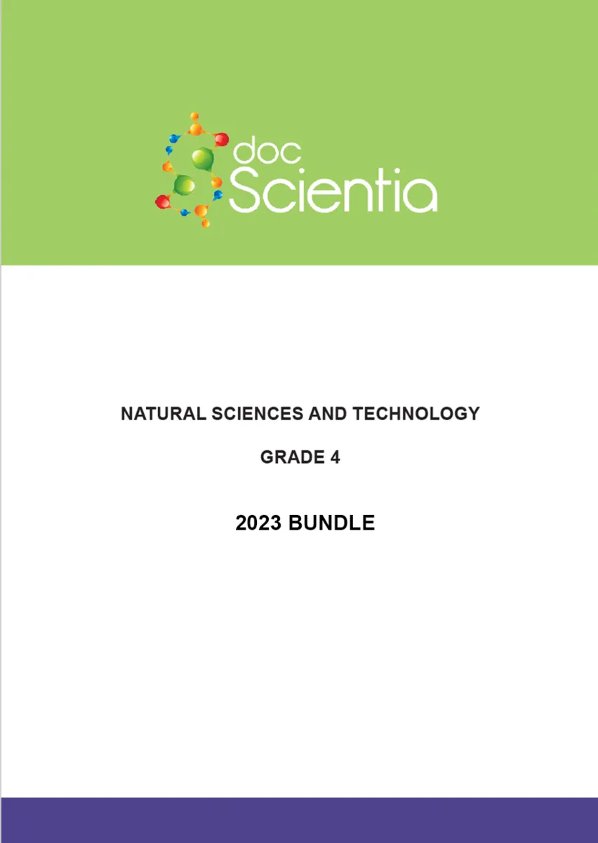 2023 Bundle- All Grade 4 Natural Sciences and Technology Exams and Memos