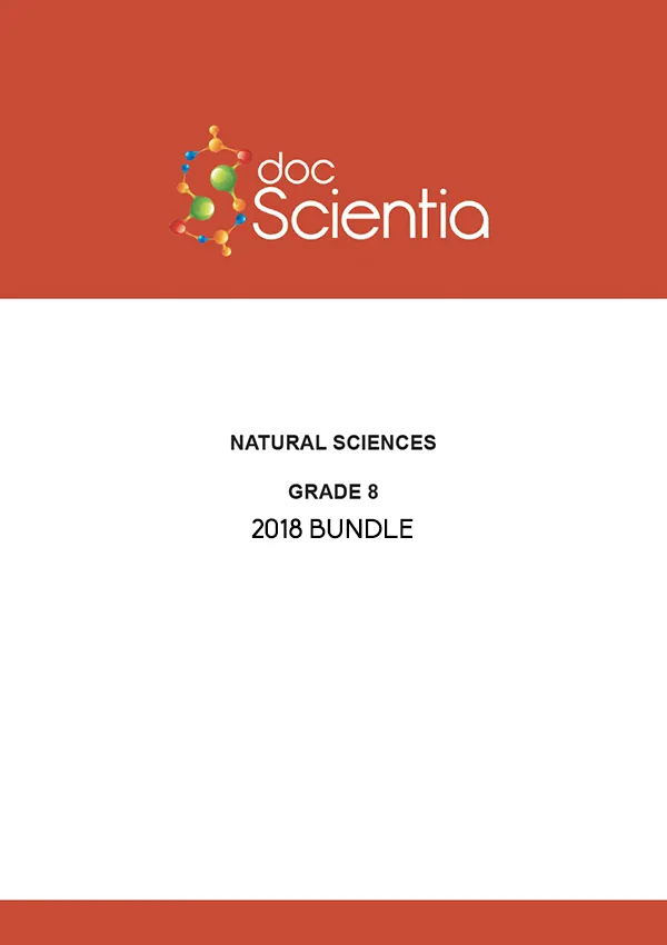 2018 Bundle- All Grade 8 Natural Sciences Exams and Memos