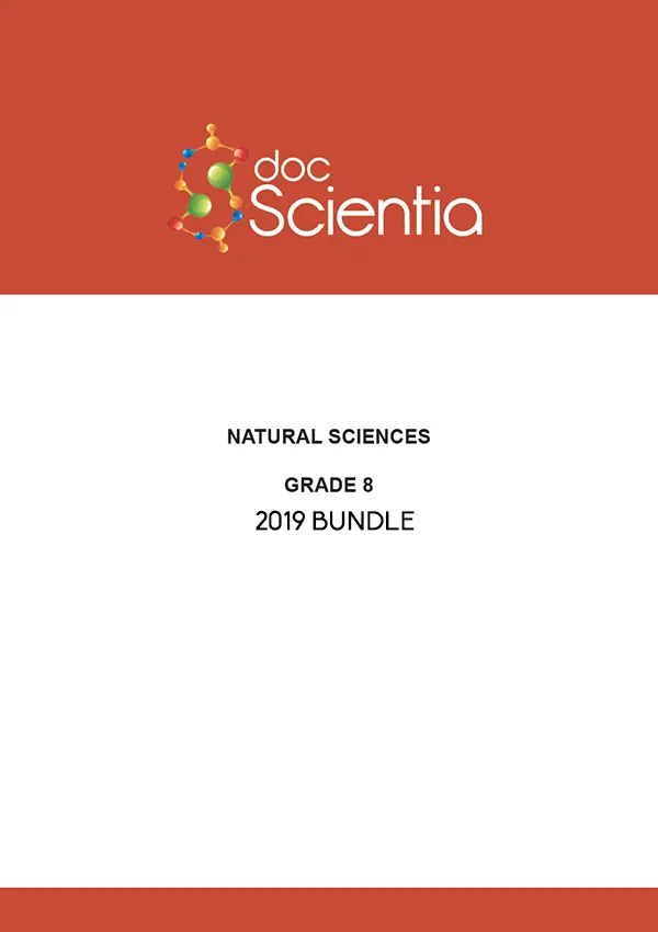 2019 Bundle- All Grade 8 Natural Sciences Exams and Memos