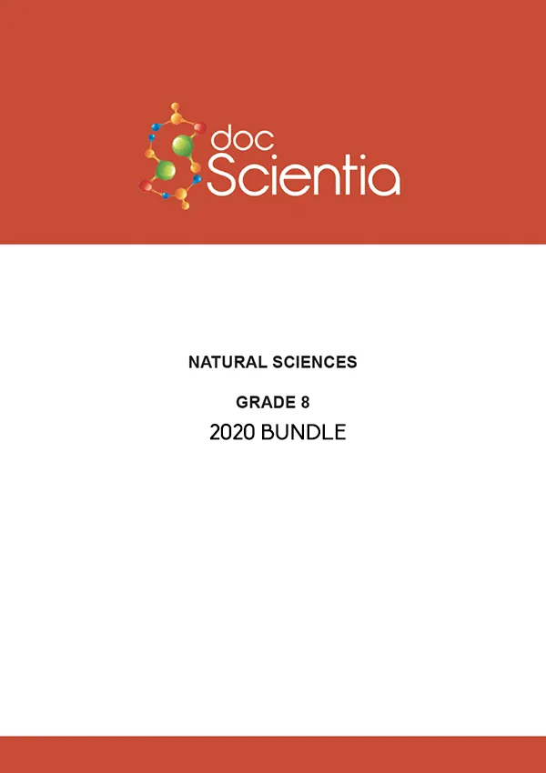 2020 Bundle- All Grade 8 Natural Sciences Exams and Memos